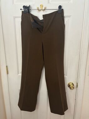 Zara Wide Leg Pants in Dark Brown